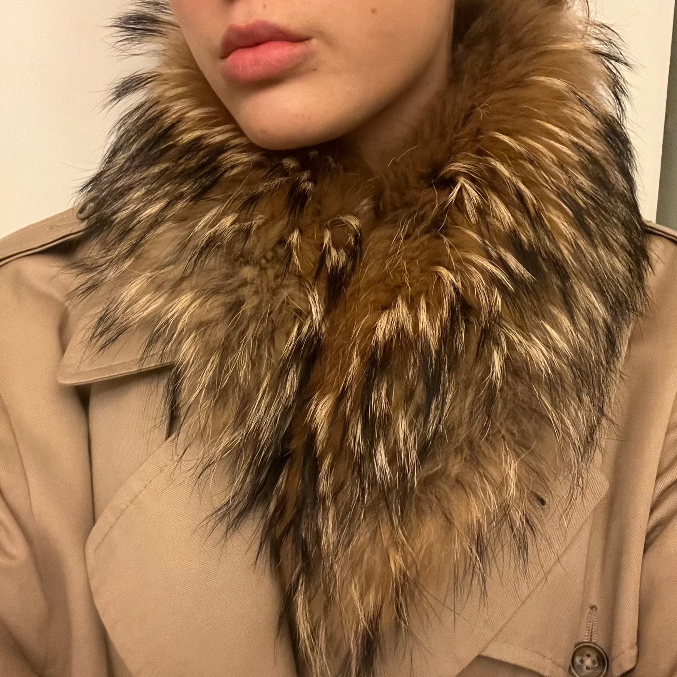 Vintage Real Fur Detachable Collar Tarin Thomas