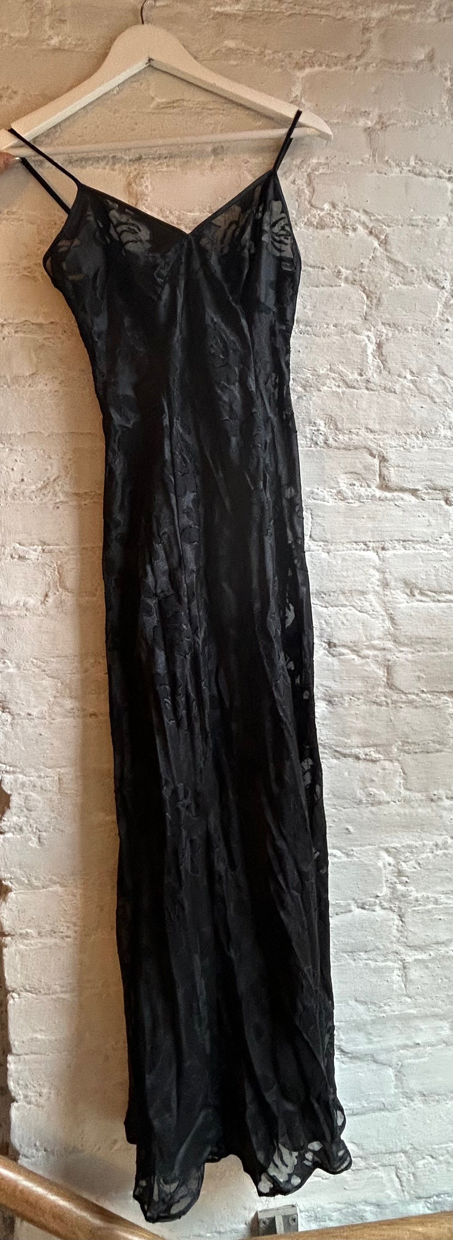 Victoria's Secret Black sheet floral maxi dress Tarin Thomas Victoria's Secret Black sheet floral maxi dress Tarin Thomas