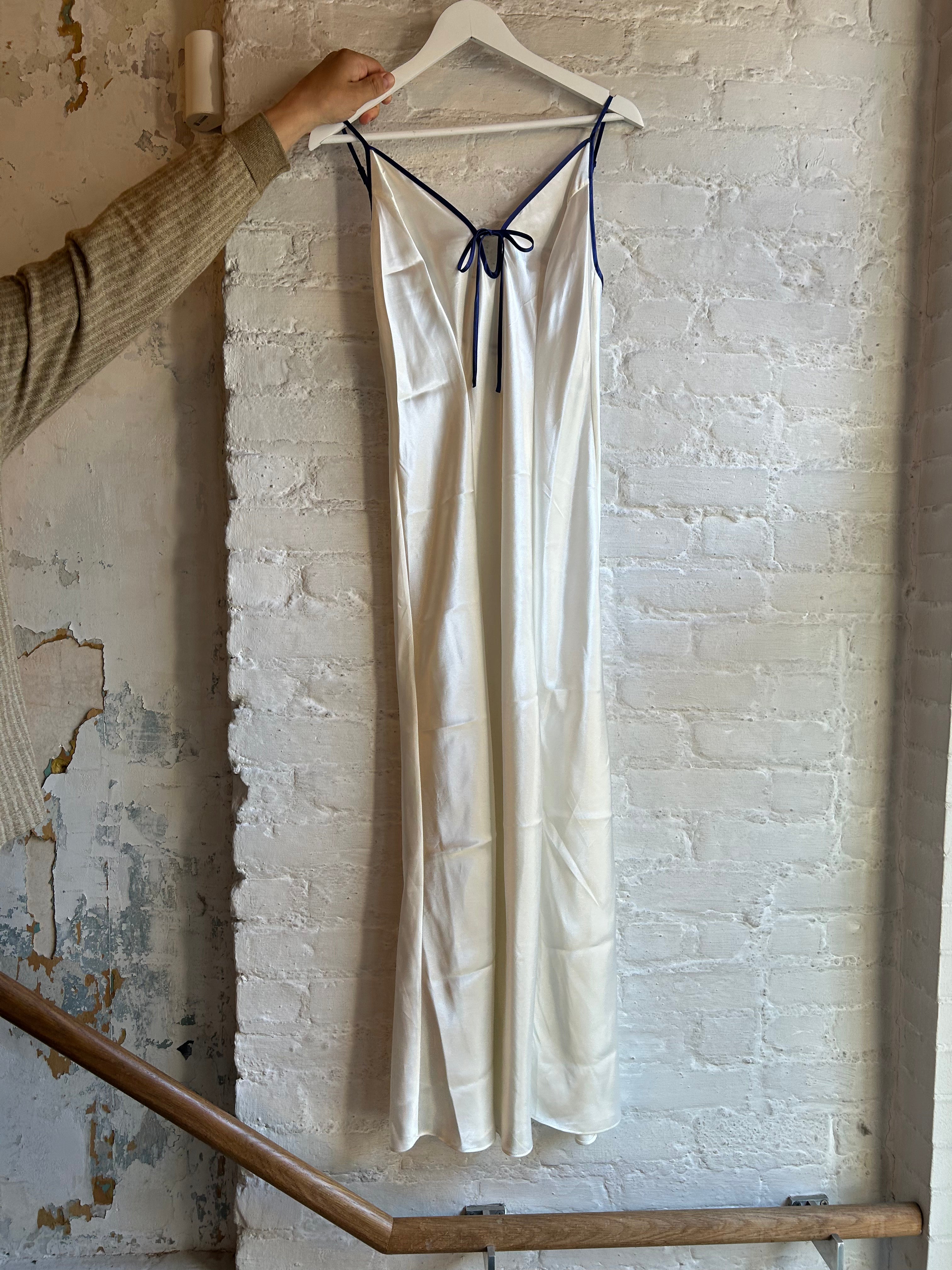 navy cream dress Riviera Mini Dress (Navy/Cream)