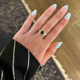 Vintage Sapphire Diamond Starburst Ring