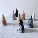 Marble Ring Cone - White