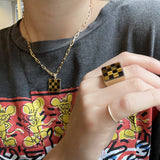 Samuel Necklace - Checkered