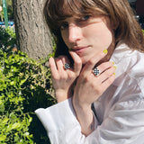 Samuel Mini Ring - Checkered