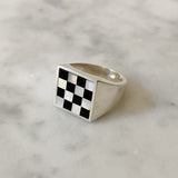 Samuel Mini Ring - Checkered