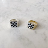 Samuel Mini Ring - Checkered