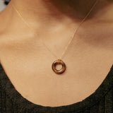 Beignet Necklace - Tiger’s Eye