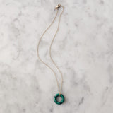 Beignet Necklace - Malachite