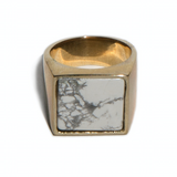 Samuel Ring - White Howlite