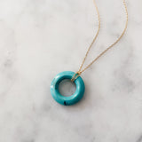 Beignet Necklace - Turquoise