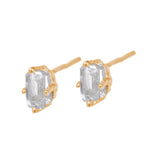 Jordan Earrings - White Topaz