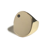 #BABESINTT: Harvey Ring - Black Diamond