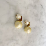 Vintage Double Pearl Earrings