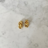 Vintage Christian Dior Interlocked Clip On Earrings