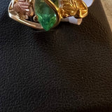 10k Gold Ring Marquise Emerald #8