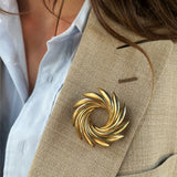 Vintage Pinwheel Shaped Brooch