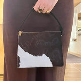Vintage Nine West Cow Hide and Nylon Purse