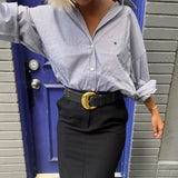 Vintage Escada Dark Brown Belt with Lace Details