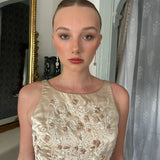 Vintage Givenchy Rose Gold Tone Pink Rhinestone Graduated Drop Post Earrings