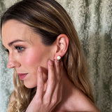 Vintage Givenchy Pearl Earrings with Logo