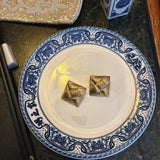 Vintage Braided Textured Square Clip On Earrings