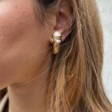 Vintage Gold Rope with Pearl Cab Details