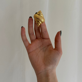 Gold Seashell Brooch