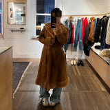 Vintage Long Shearling Coat