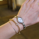 Vintage Pierre Cardin Silvertone Oval Face Watch