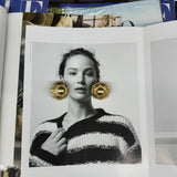 Vintage Matte Gold Clip on Earrings