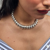 Vintage Silver Tone Choker Necklace