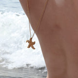 Vintage Gold Starfish Necklace