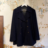 Christian Dior Navy Blue Wool Coat