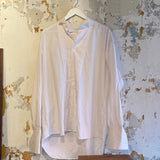 White Tuxedo Pleated Dress Shirt