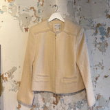 Vintage Oscer de la Renta Ivory Tweed Jacket