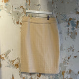 Vintage Oscer de la Renta Ivory Tweed Skirt