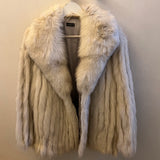 Vintage Grey Fox Fur Jacket