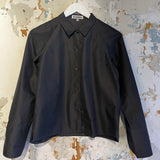 Vintage Jill Sander Black Crepe Button Up