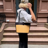 Black Bamboo Shoulder Bag