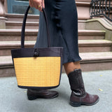 Black Bamboo Shoulder Bag