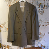 Vintage Christian Dior Beige Double Breasted Blazer