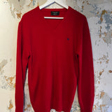 Vintage Christian Dior Red Crew Knit Sweater