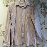 Vintage Christian Dior Red and White Button Down Shirt