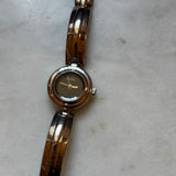 Vintage Gucci Silver Tone Watch with Color Change Dial