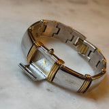 Vintage Silver and Gold Peek-a-Boo Bracelet Watch