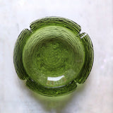 Vintage Large Green Textured Ashtray