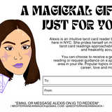 Mediterranean Magick - Tarot Reading Gift Card