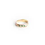 Vintage 14K Emerald Belt Ring