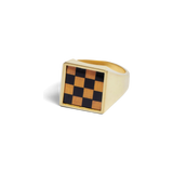 Samuel Mini Ring in Onyx & Tiger's Eye