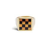 Samuel Mini Ring in Onyx & Tiger's Eye