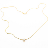 14KY Solitaire Diamond Pendant Necklace #16